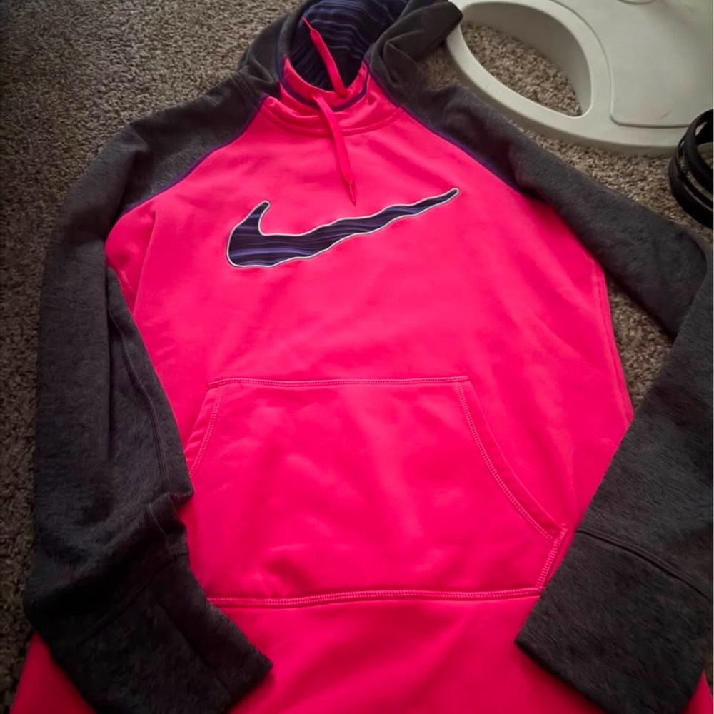 Hot pink/ dark gray